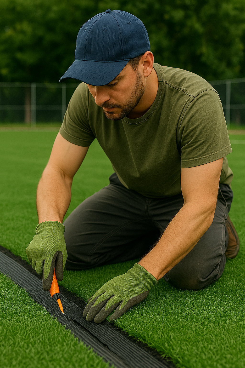 Entretien de gazon synthétique